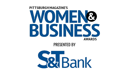 A logo reads 'Women & Business Awards' presented by S&T Bank.